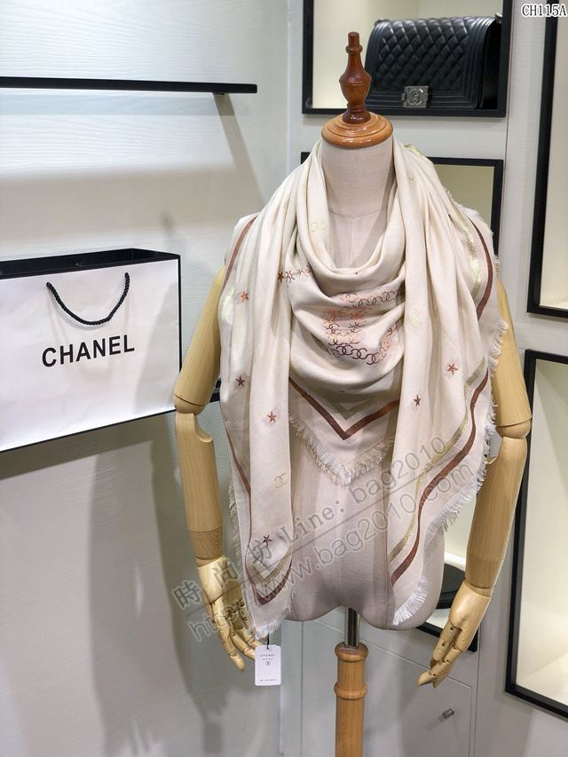CHANEL圍巾 香奈兒2019最新款羊絨長圍巾 小香大方巾 CHANEL女披肩  llwj6878